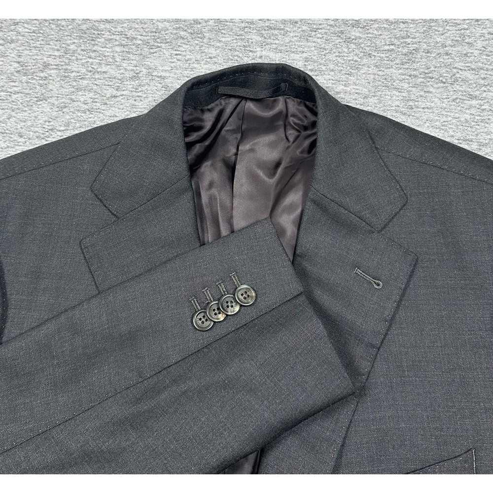 Proper Cloth Blazer Mens 42 Gray Merino Wool Two Button City Suit Jacket